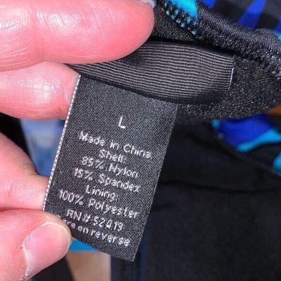 Apt 9 Womens Bikini Top Swimsuit Flutter Flounce Bright Tropical Print Large - Picture 9 of 10